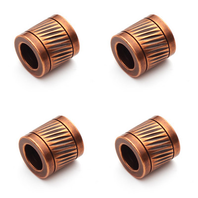 4 komada kvalitetnih svemirskih perli od nehrđajućeg čelika s velikom rupom, 6 mm kožna narukvica, izrada ogrlice, pribor za izradu nakita.