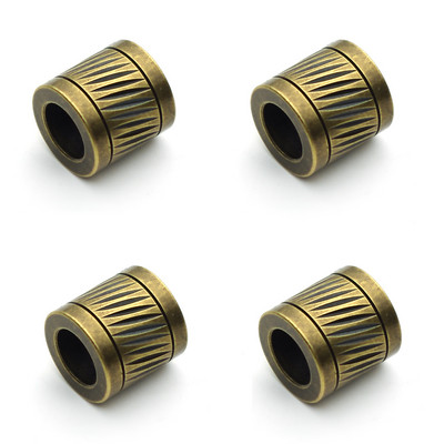 4 komada kvalitetnih svemirskih perli od nehrđajućeg čelika s velikom rupom, 6 mm kožna narukvica, izrada ogrlice, pribor za izradu nakita.