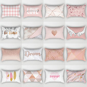 Nordic Pink Simple Style Ins Style Jastučnica 30x50cm 40x60cm/12x20in 16x24in Uredska dnevna soba Lumbalna jastučnica