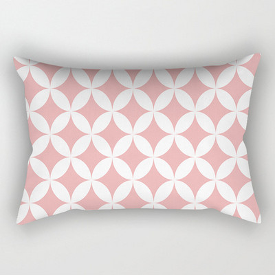 Nordic Pink Simple Style Ins Style Jastučnica 30x50cm 40x60cm/12x20in 16x24in Uredska dnevna soba Lumbalna jastučnica