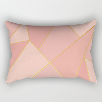 Nordic Pink Simple Style Ins Style Jastučnica 30x50cm 40x60cm/12x20in 16x24in Uredska dnevna soba Lumbalna jastučnica