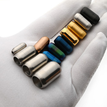 2 бр. 3-12 мм магнитни закопчалки от неръждаема стомана, кожен шнур, гривна, магнитна катарама, колие, закопчалка, аксесоари за изработка на бижута Направи си сам