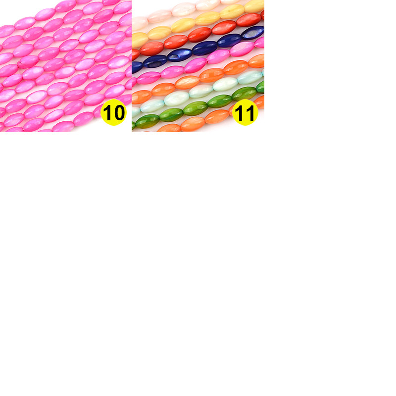 5*9 mm obojane školjke perle u obliku riže perle od prirodnog kamena za izradu nakita odstojnik labave perle diy narukvica nakit