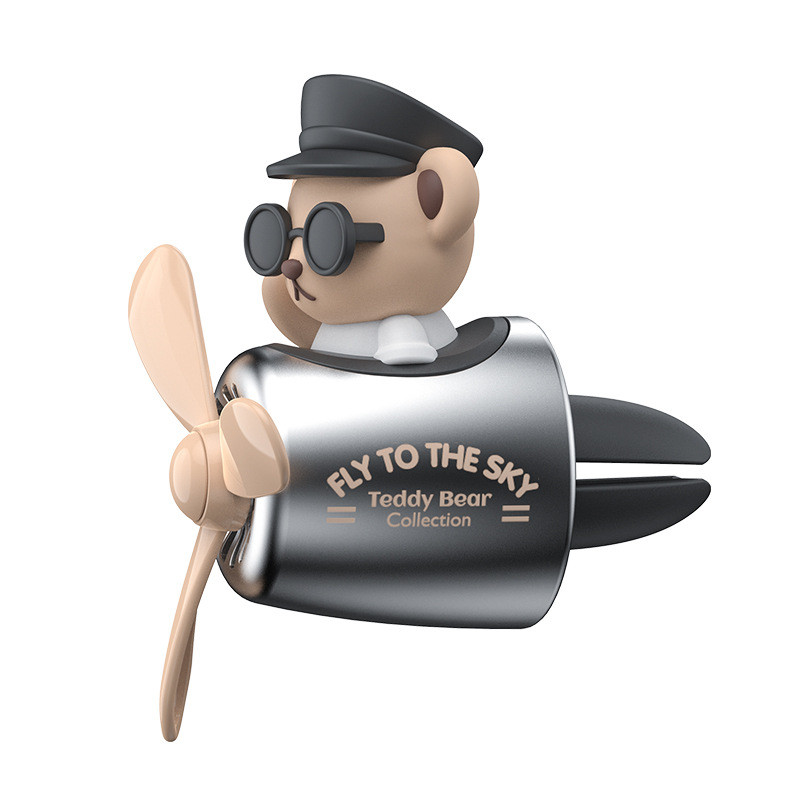 Teddy Bear Duck Osvježivač zraka za automobil Pilot Rotating Propeler Outlet Miris Magnetic Design Auto Fragrance Ornament Accesorios