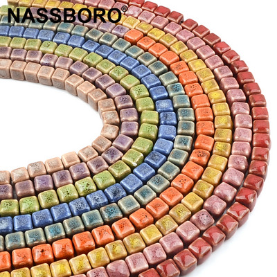 8 mm retro kineske keramičke perle ručno izrađene perle od procelana za izradu nakita DIY glazura perle