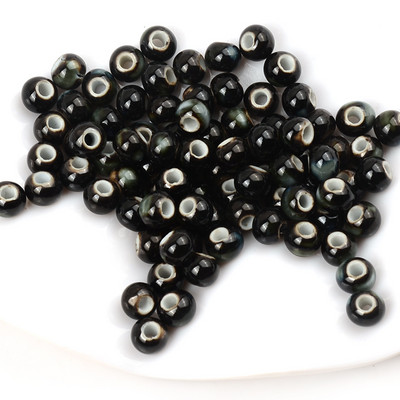 6 mm retro okrugle keramičke perle odstojnik rupe 2,5 mm labave perle za nakit Izrada narukvica DIY pribor
