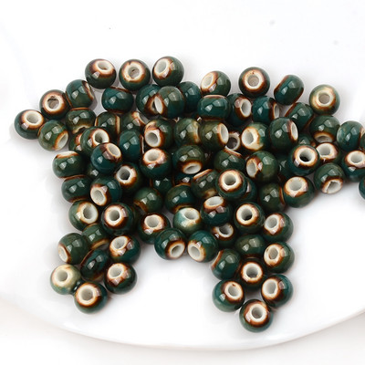 6 mm retro okrugle keramičke perle odstojnik rupe 2,5 mm labave perle za nakit Izrada narukvica DIY pribor