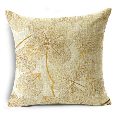 Jastučnica s otisnutom teksturom lišća u foliji, lanena jastučna navlaka za kauč i uređenje doma 40 cm/45 cm i 50 cm
