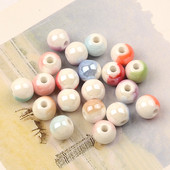 8 mm polupokrivene keramičke perle, labave porculanske perle za izradu nakita, ručno rađene diy dodatke, perle za nakit