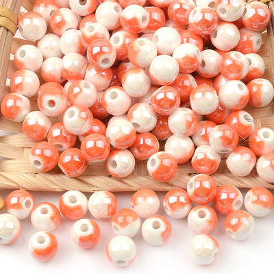 8 mm polupokrivene keramičke perle, labave porculanske perle za izradu nakita, ručno rađene diy dodatke, perle za nakit