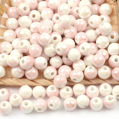 8 mm polupokrivene keramičke perle, labave porculanske perle za izradu nakita, ručno rađene diy dodatke, perle za nakit