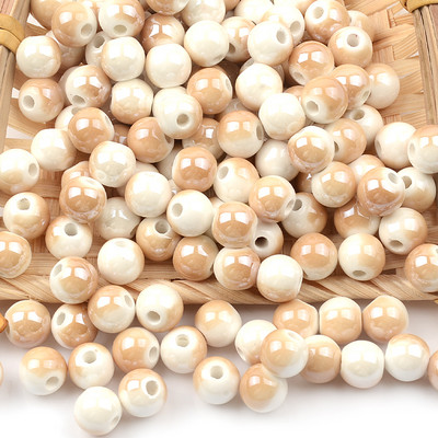 8 mm polupokrivene keramičke perle, labave porculanske perle za izradu nakita, ručno rađene diy dodatke, perle za nakit