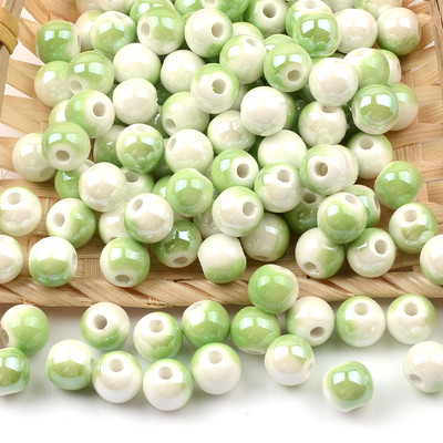 8 mm polupokrivene keramičke perle, labave porculanske perle za izradu nakita, ručno rađene diy dodatke, perle za nakit