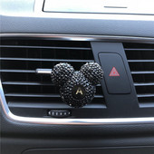 26 litere englezești diamant negru Mickey head priza de aer pentru mașină clemă de parfum mașină aer condiționat parfum interior mașină