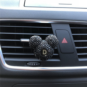 26 αγγλικά γράμματα μαύρο διαμάντι Mickey head έξοδος αέρα αυτοκινήτου κλιπ άρωμα κλιματιστικό αυτοκινήτου άρωμα εσωτερικό αυτοκινήτου