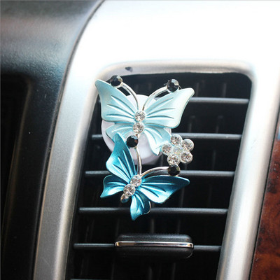 Butterfly Gaisa atsvaidzinātājs Automašīnas Smaržas Dabīga Smarža Gaisa Kondicionieris Izplūdes Clip Aromāts Automašīnu aksesuāri Automašīnu veidošana
