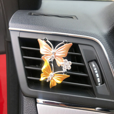 Butterfly Gaisa atsvaidzinātājs Automašīnas Smaržas Dabīga Smarža Gaisa Kondicionieris Izplūdes Clip Aromāts Automašīnu aksesuāri Automašīnu veidošana