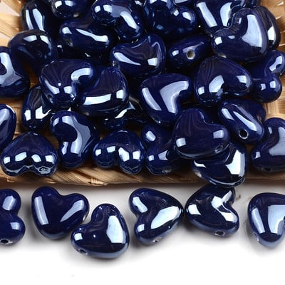 15 mm-es többszínű szív alakú kerámia gyöngyök porcelán négyzet alakú keresztlyukú gyöngyök ékszerkészítéshez karkötő nyaklánc varázslatok 2 mm-es lyuk