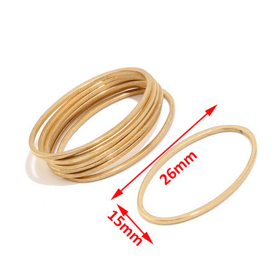 100 cs/lot 20 mm Zlatni trokutasti prstenovi od nehrđajućeg čelika Krugovi Veze za izradu DIY konektora za privjeske Izrada naušnica za ogrlice