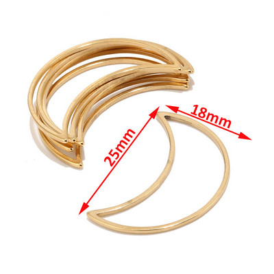 100 cs/lot 20 mm Zlatni trokutasti prstenovi od nehrđajućeg čelika Krugovi Veze za izradu DIY konektora za privjeske Izrada naušnica za ogrlice