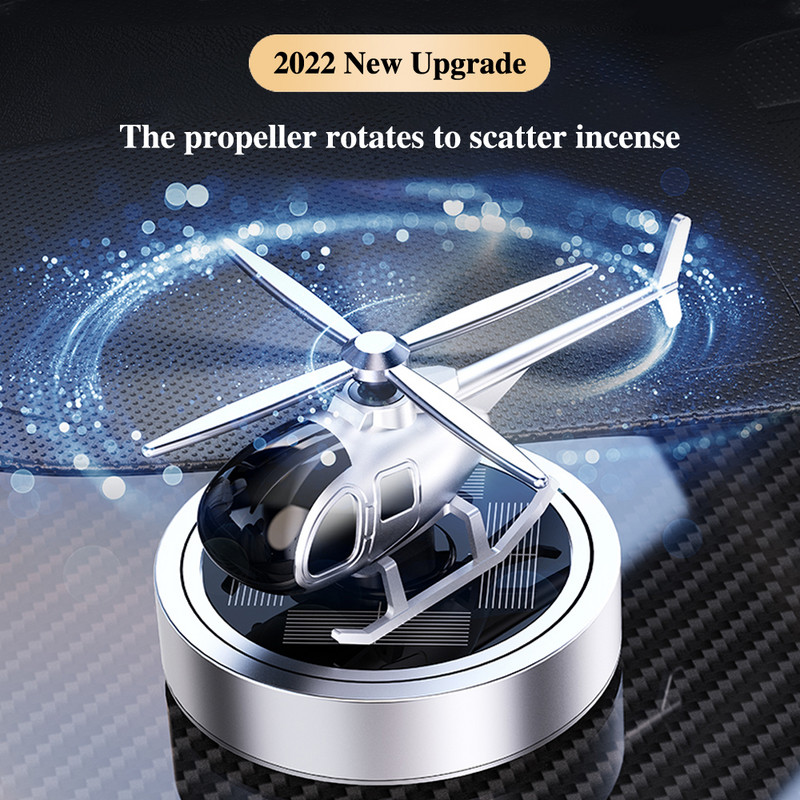 Osvježivač zraka za automobil Propeler Spin Indoor Parfem Difuzija Dekoracija Solarni oblik helikoptera Aromatretman Dodaci za automobile