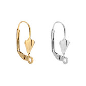 40 buc/lot 304 floare din oțel inoxidabil D ureche pârghie din spate auriu cârlig de cercei francez pentru bijuterii DIY descoperiri