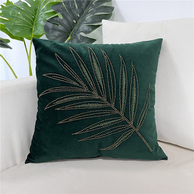 Husa de perna decorativa cu broderie cu margele de lux