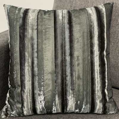 Luksuzne sjajne mekane pruge Baršunasta jastučnica za sofu Kućna ukrasna baršunasta jastučnica