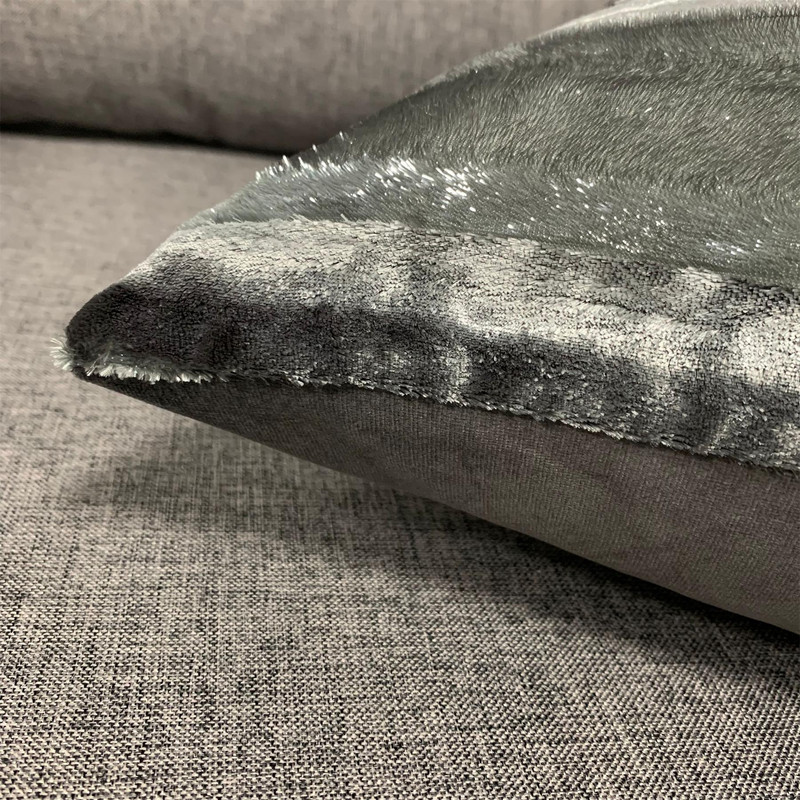 Luksuzne sjajne mekane pruge Baršunasta jastučnica za sofu Kućna ukrasna baršunasta jastučnica