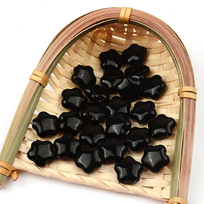 15 mm šareni pentagram kineske keramičke perle 2 mm rupa izrađena od procelana za narukvicu, ogrlicu, izradu nakita