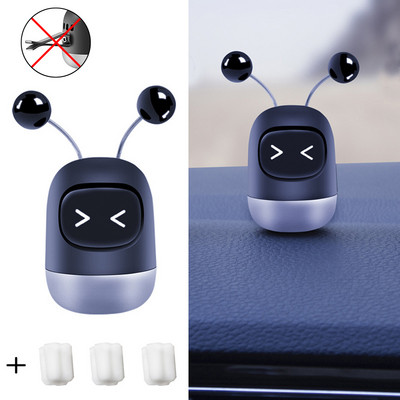 Jauks automašīnas gaisa atsvaidzinātājs radošs mini robots, gaisa ventilācijas klips, smaržas, aromatizējošas ventilācijas izejas Aromterapijas automašīnas salona smaržas