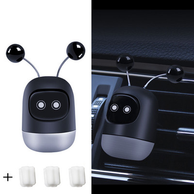 Jauks automašīnas gaisa atsvaidzinātājs radošs mini robots, gaisa ventilācijas klips, smaržas, aromatizējošas ventilācijas izejas Aromterapijas automašīnas salona smaržas