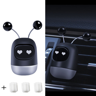 Jauks automašīnas gaisa atsvaidzinātājs radošs mini robots, gaisa ventilācijas klips, smaržas, aromatizējošas ventilācijas izejas Aromterapijas automašīnas salona smaržas