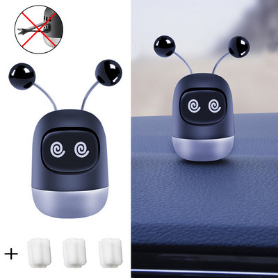 Jauks automašīnas gaisa atsvaidzinātājs radošs mini robots, gaisa ventilācijas klips, smaržas, aromatizējošas ventilācijas izejas Aromterapijas automašīnas salona smaržas