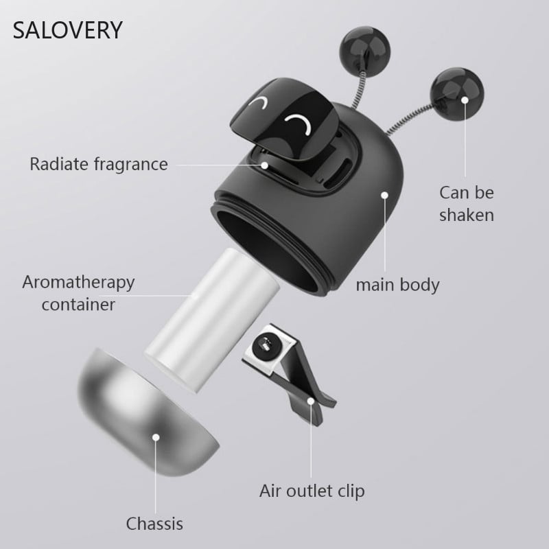 Aranyos autós légfrissítő kreatív mini robot légtelenítő klip parfüm ízesítő szellőző kimenet Aromaterápiás autóbelső parfüm