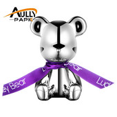 Lucky bear Parfem za automobil Klima uređaj Dekoracija štipaljke za utičnicu Osvježivač zraka za automobil Lovely Cartoon Silver Bear Parfemi za stil automobila