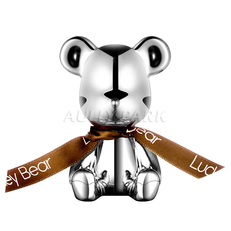 Lucky bear Parfem za automobil Klima uređaj Dekoracija štipaljke za utičnicu Osvježivač zraka za automobil Lovely Cartoon Silver Bear Parfemi za stil automobila