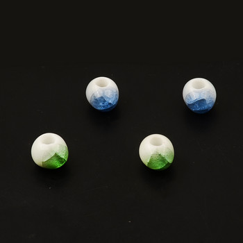 Μόδα 6mm 8mm Ice Crack Πορσελάνη Χάντρες Spacer Loose Ceramic Beads Charm Χειροποίητο / Diy Βραχιόλι Κατασκευή κοσμημάτων