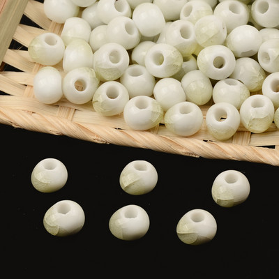 Modne 6 mm 8 mm Ice Crack porculanske perle odstojnik labave keramičke perle šarm ručno rađena/diy narukvica izrada nakita