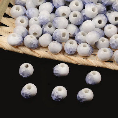 Modne 6 mm 8 mm Ice Crack porculanske perle odstojnik labave keramičke perle šarm ručno rađena/diy narukvica izrada nakita