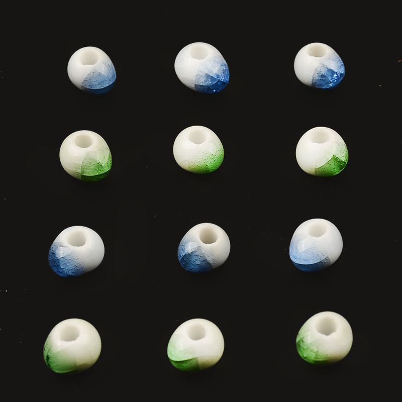 Modne 6 mm 8 mm Ice Crack porculanske perle odstojnik labave keramičke perle šarm ručno rađena/diy narukvica izrada nakita