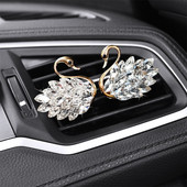 Luksuzni Diamond Swan Auto dodaci za djevojke Parovi Swan Auto Osvježivač zraka Parfem Difuzor Ružičasti dijamant Auto Ornament Poklon