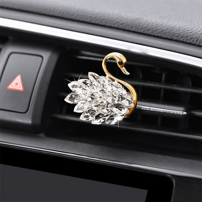 Luksuzni Diamond Swan Auto dodaci za djevojke Parovi Swan Auto Osvježivač zraka Parfem Difuzor Ružičasti dijamant Auto Ornament Poklon