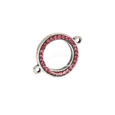 5 komada zlatnih šupljih okruglih kristalnih privjesaka od 15 mm od nehrđajućeg čelika, konektora za narukvicu, obrt za izradu nakita, ručno rađeni nalazi