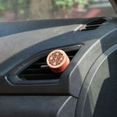 1PC Drvena izrezbarena aromaterapijska kopča, osvježivač zraka, eterično ulje, difuzor za automobil, automatski otvor za ventilaciju, dekoracija unutrašnjosti automobila
