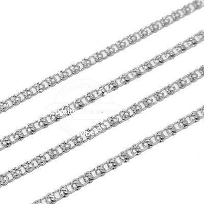 1 μέτρο από ανοξείδωτο ατσάλι 5 χιλιοστών πλάτος συμπαγής επίπεδη αλυσίδα θαλασσινού συνδέσμου χρυσές αλυσίδες ιταλικού στυλ για κατασκευή βραχιολιών κολιέ