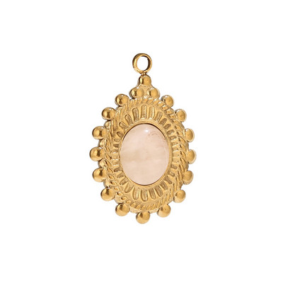 5 komada Zlatne suze od nehrđajućeg čelika Privjesci od prirodnog kamena za žene Ogrlica Izrada nakita Veleprodajni pribor