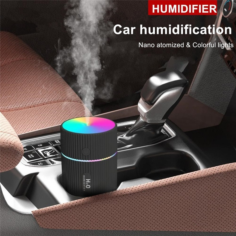 220 ML Mini ovlaživač zraka za automobil USB ultrazvučni difuzor eteričnog ulja Pametni pročistač Doma Aroma Anion Mist Maker LED noćno svjetlo