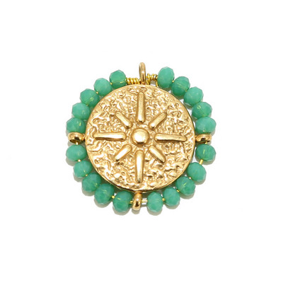 4 τμχ Χειροποίητες κρυστάλλινες χάντρες από ανοξείδωτο ατσάλι Gold North Star Charm μενταγιόν για γυναίκες Κολιέ κοσμήματα Δημιουργία δώρου