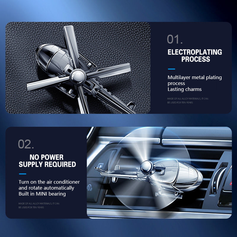 Auto Helikopter Osvježivač zraka za žene Muškarci Dječji parfemi kao ukrasi automobila CAR INTERIOR ACCESSORI Cars DIFFUSESSENTI OIL Rotate